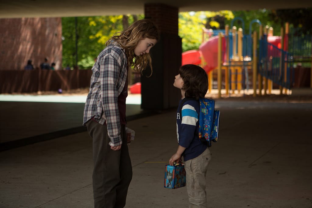 Gilly Hopkins (Sophie Nélisse) and W.E. (Zachary Hernandez) in THE GREAT GILLY HOPKINS. Photo Credit: Lionsgate Premiere